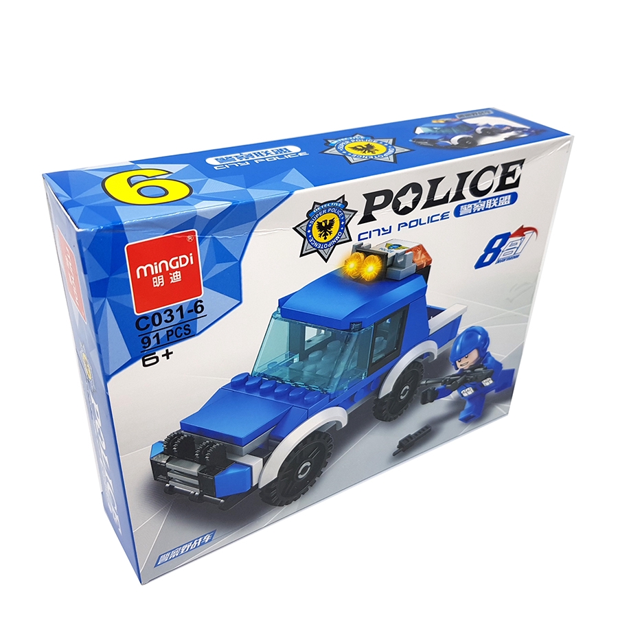 Bộ đồ chơi lắp ghép lego xếp hình xe cảnh sát POLICE