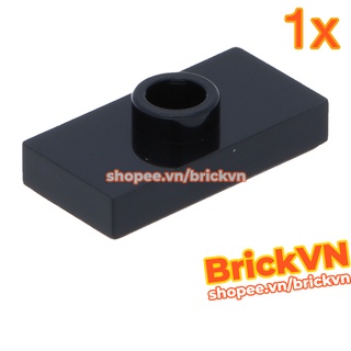 [1 Cái] LEGO Miếng Đế 1x2 Với 1 Nút Ghép, Màu Đen ID 6092585 15573
