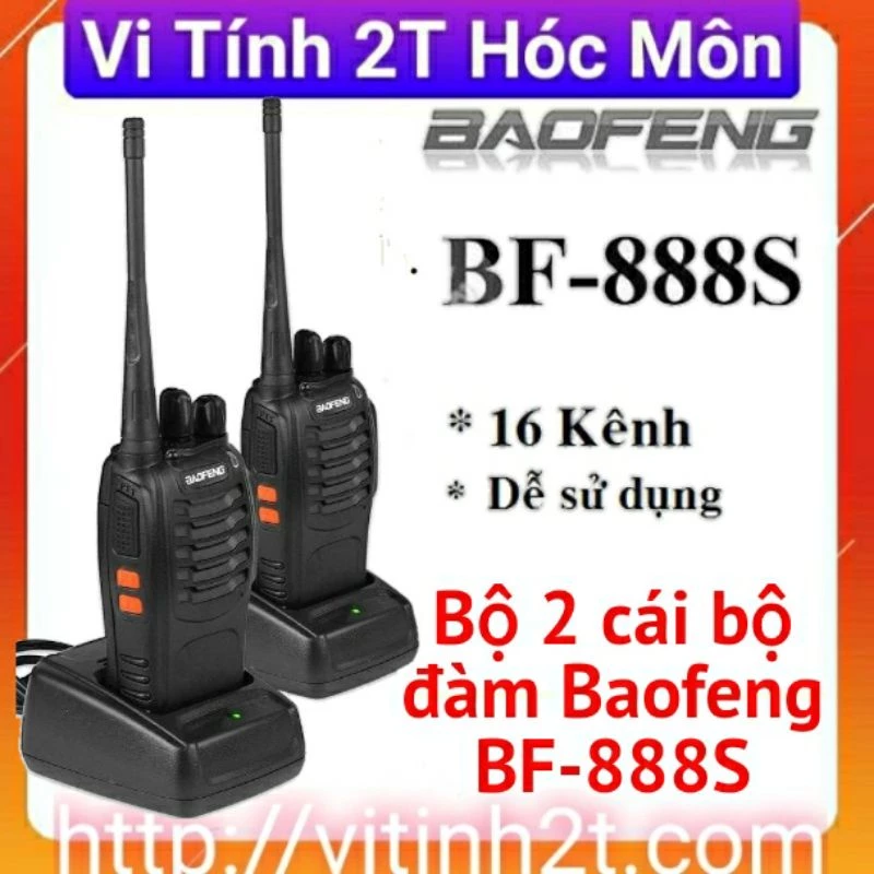 COMBO 2 BỘ ĐÀM CHÍNH HÃNG BAOFENG BF888s CỰC CHẤT 888