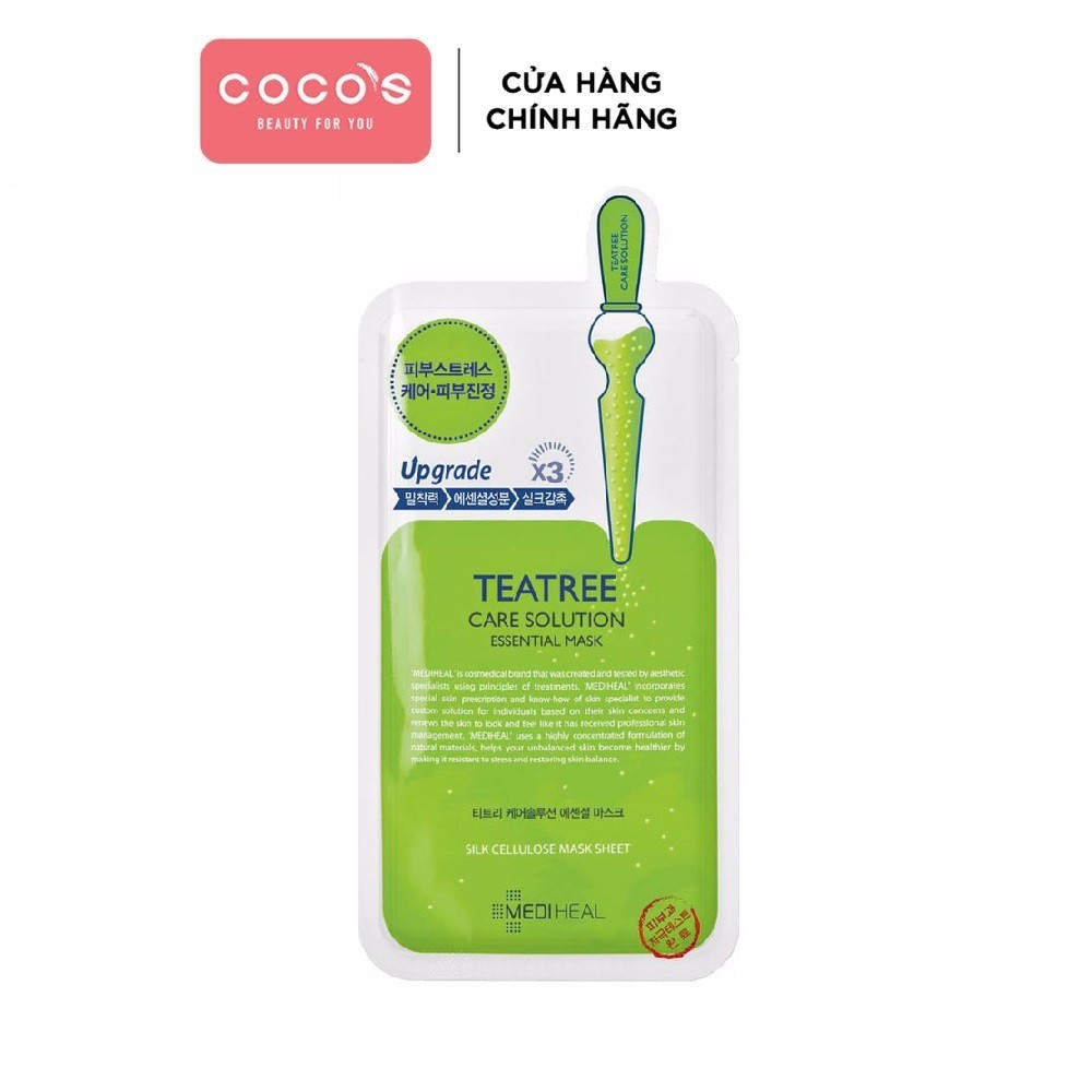 [Mã COSCOCOT3 -8% đơn 250K] Mặt Nạ Tinh Chất Tràm Trà Ngăn Ngừa Mụn Mediheal Care Solution Mask Ex 24ml - TEATREE