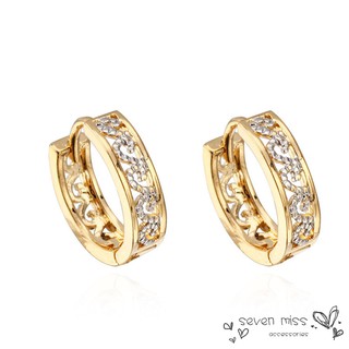 Khuyên tai mạ vàng 18K thiết kế hình củ cà rốt độc đáo