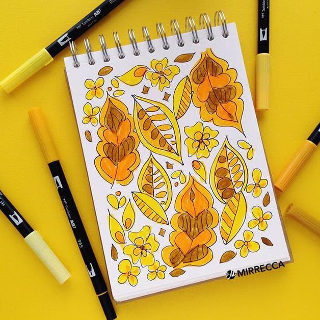 BÚT BRUSH TOMBOW ABT DUAL BRUSH PEN NHẬT BẢN ( ORANGE-YELLOW SERIES)