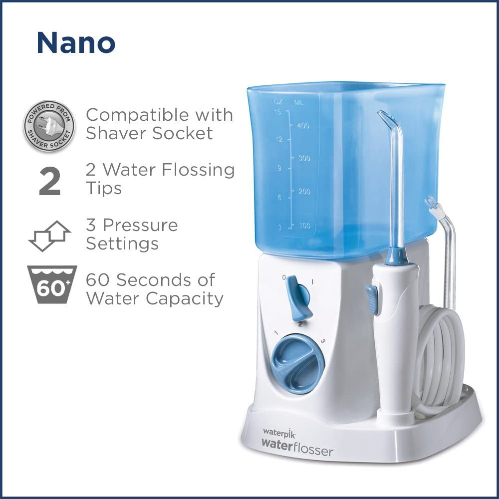 [USA] ✅ Máy Tăm Nước Waterpik WP250 Nano Water Flosser | Máy Tăm Nước Cho Du Lịch