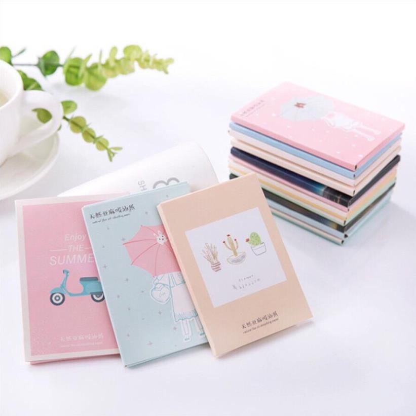 Giấy Thấm Dầu Gói 50 Tờ 2 Mặt Loại Xịn, Làm Sạch Da Mặt Bã Nhờn, Nhỏ Gọn Dễ Dàng Sử Dụng | BigBuy360 - bigbuy360.vn