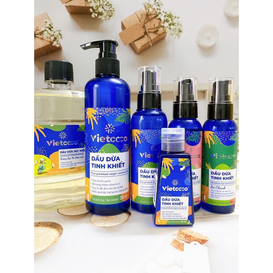 Dầu Dừa Nguyên Chất Tinh Khiết Organic Vietcoco