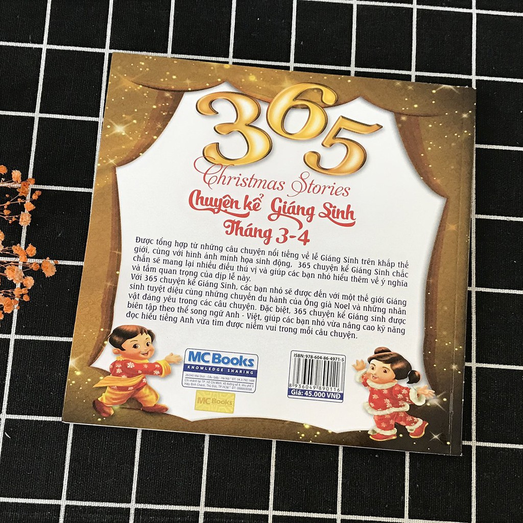 Sách - 365 Chuyện Kể Giáng Sinh Tháng 3 - 4 - Truyện Song Ngữ Anh - Việt: Christmas Stories