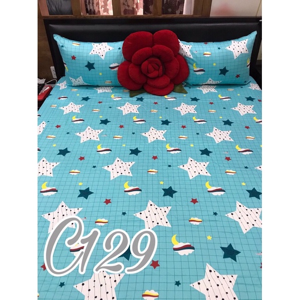 Drap Thắng Lợi, ga giường cotton 100% cao cấp chuẩn LOGO mẫu NGÔI SAO