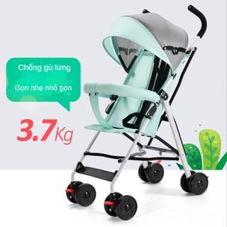 Xe đẩy trẻ em có thể gấp gọn nhẹ có thể ngồi và nằm Xe đẩy em bé đi du lịch siêu gọn nhẹ gấp gọn cho bé đi du lịch
