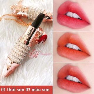 1 thỏi son 3 màu agag siêu lì