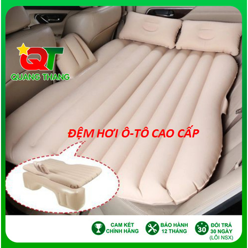Đệm Hơi, Giường Hơi Ô Tô Vải Dù Hình Sao Cao Cấp – Chân Đế Rời Tiện Dụng Cho Xe Hơi