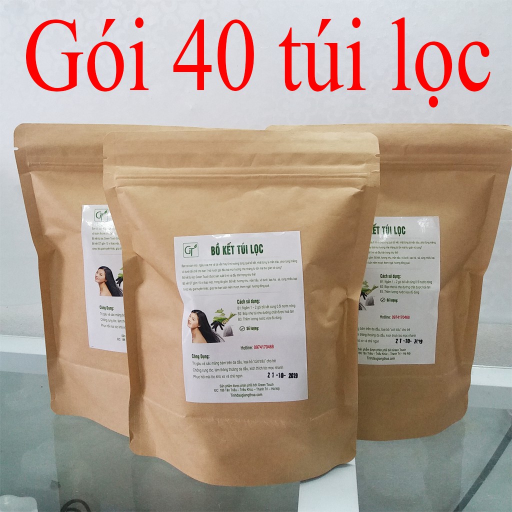 Bồ Kết Túi Lọc Gội Đầu - 40 Túi Lọc - Bồ Kết Gội Đầu Dưỡng Tóc, Giảm Rụng Tóc, Kích Mọc Tóc - [HÀNG CAO CẤP]