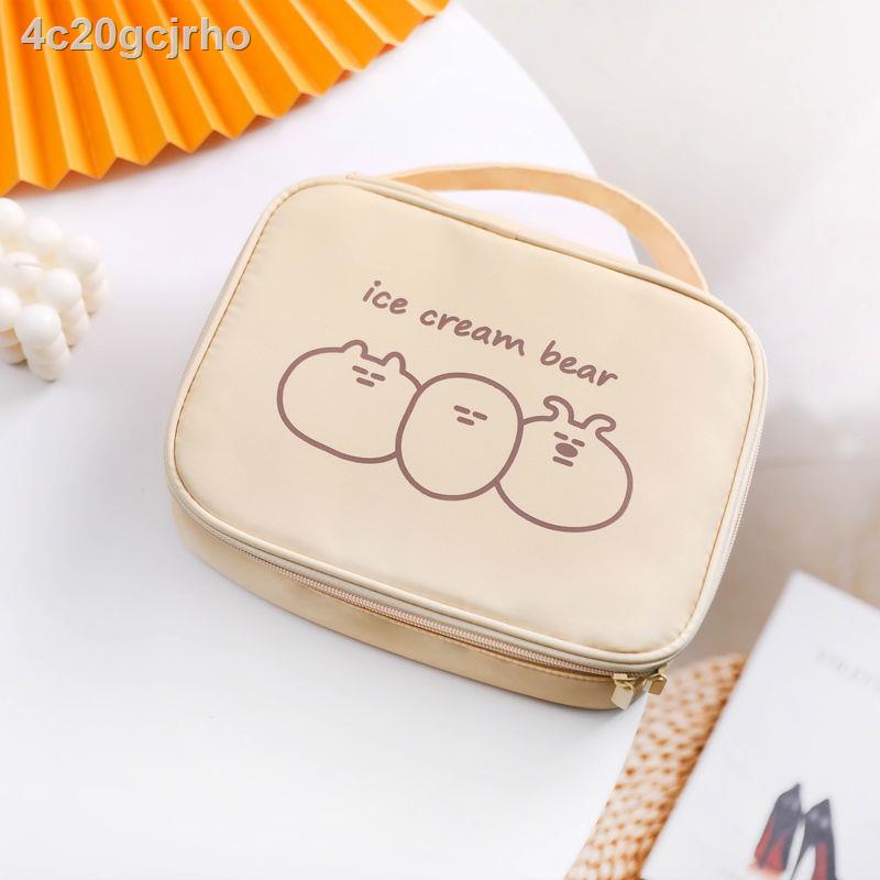Túi đựng mỹ phẩm cô gái không thấm nước có dung tích lớn Học sinh Hàn Quốc dễ thương đi chơi xách tay