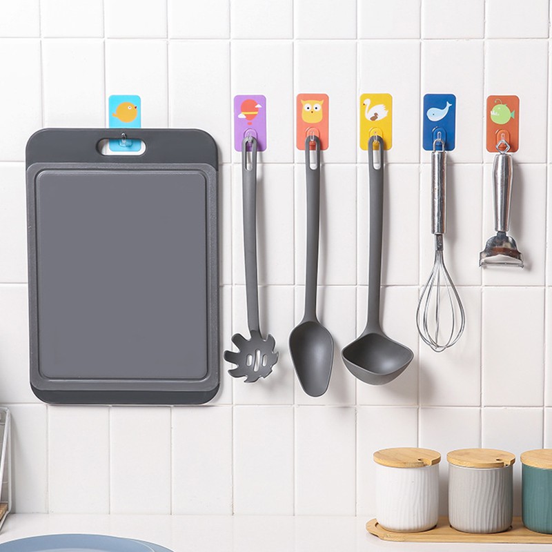 Móc treo đồ dán tường hình động vật hoạt hình dễ thương