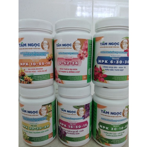 COMBO 6 CHAI PHÂN BÓN NPK -SP CỦA THẦY TÁM NGỌC chai 100g