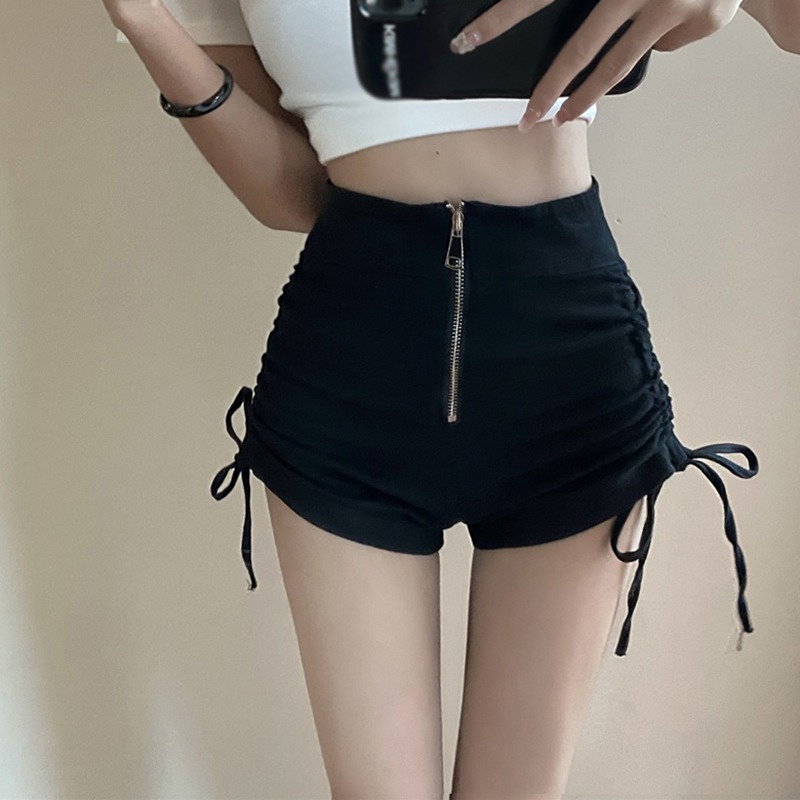 Quần Short Nữ Lưng Cao Dây Rút Gợi Cảm