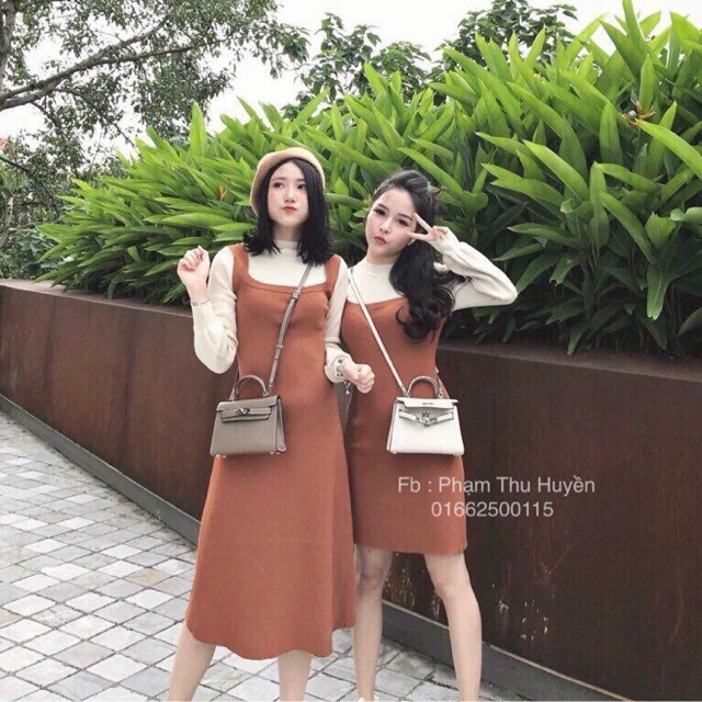 Váy len chị em