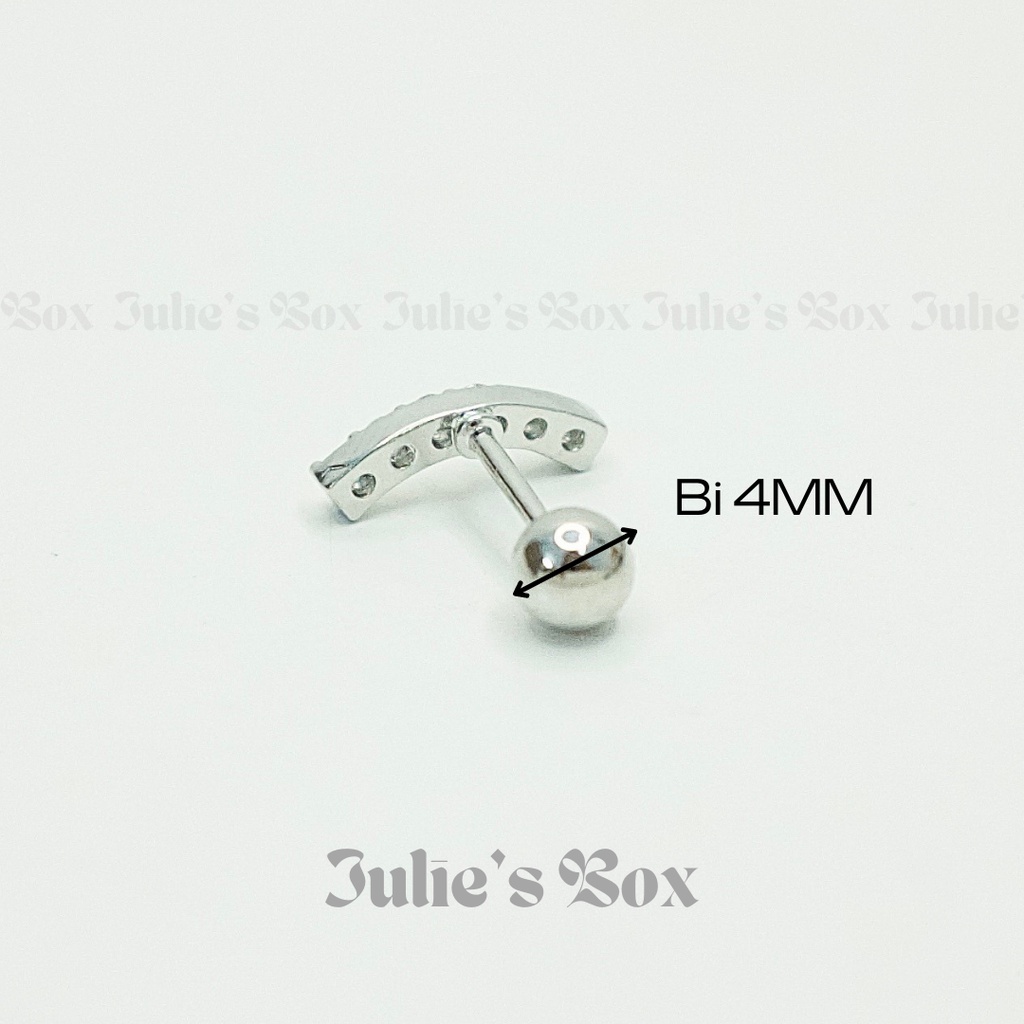 [1 Chiếc] Khuyên Tai Vành Tai Eclipse Xỏ Unisex Titanium Không Đen Không Ngứa Không Dị Ứng julies box