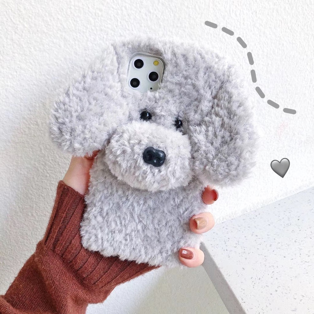 Ốp điện thoại chú chó Teddy dễ thương dành cho iPhone14 Pro Max 13 Pro Max 12 Pro Max 11 Pro Max 6s Plus 7 8 Plus XR XS Max SE 20