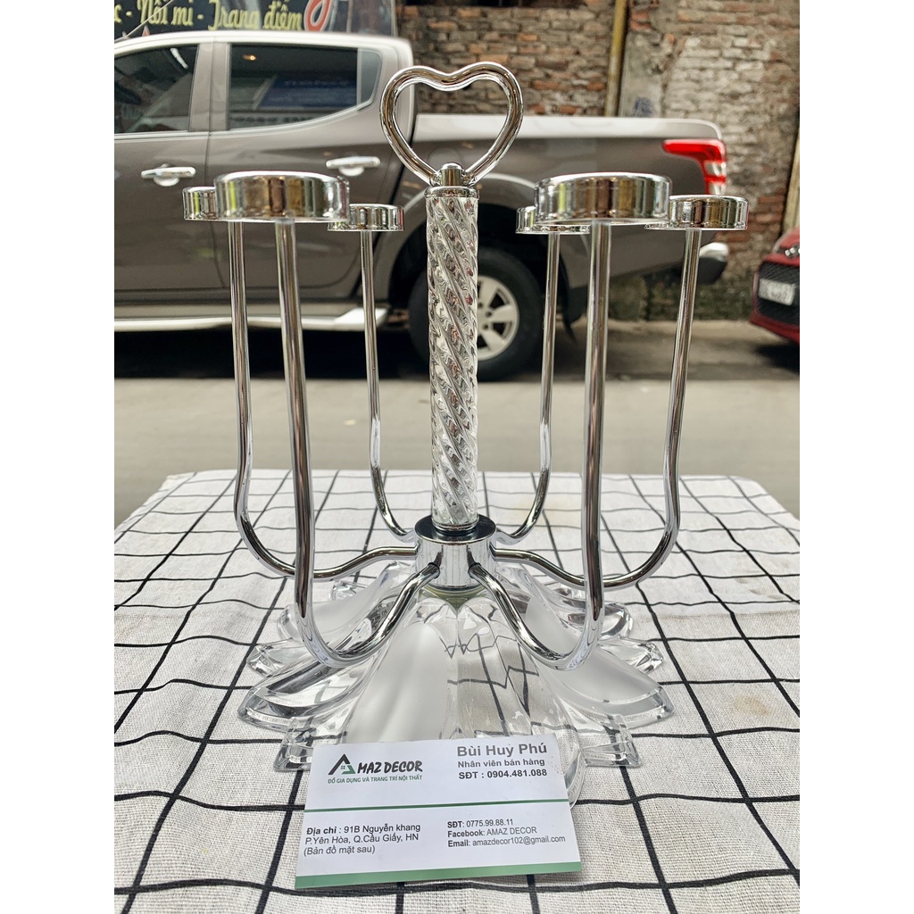 SALE SẬP SÀN Giá kệ cắm úp cốc ly inox khay úp cốc giá úp ly cao cấp sang trọng hoàng gia đẹp sang chảnh giá rẻ