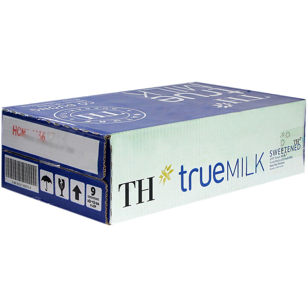 Thùng 48 hộp Sữa TH TRUE MILK Ít đường 180ml