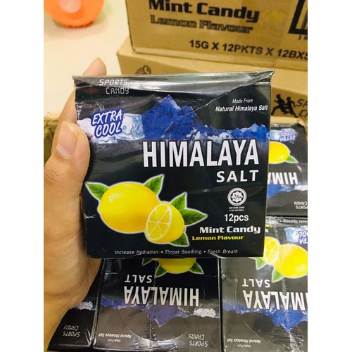 Kẹo muối HIMALAYA bạc hà vị chanh / kẹo himalaya salt mint candy lemon flavour