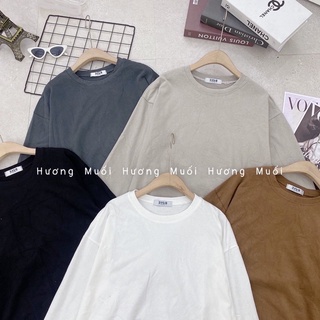 áo pull trơn basic dài tay -áo 3158 tay bo