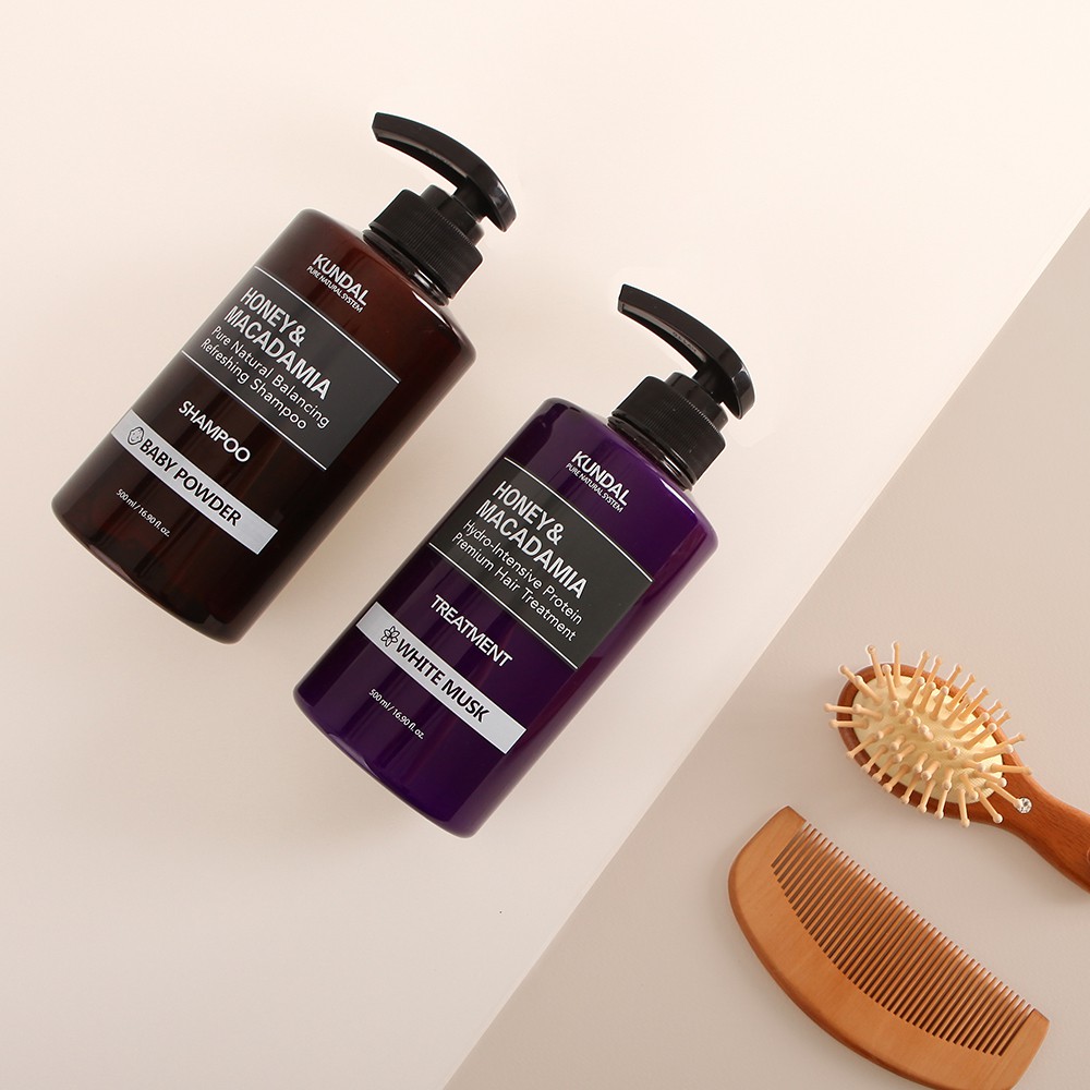 Dầu Gội Kundal Honey & Macadamia Hương Phấn Em Bé 500ml