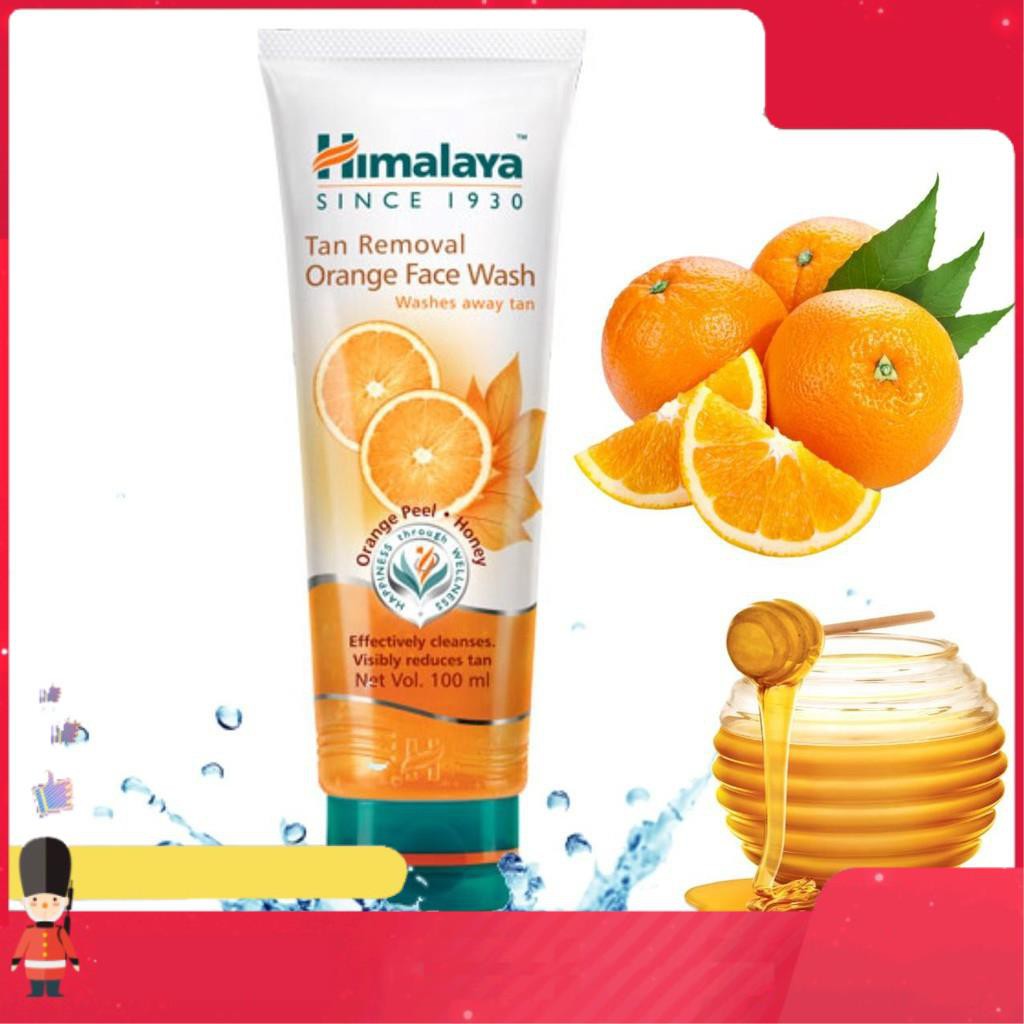 [FreeShipm] Sữa rửa mặt mờ thâm nám, sáng da Cam Mật Ong Himalaya Tan Removal Orange Face Wash Ấn Độ