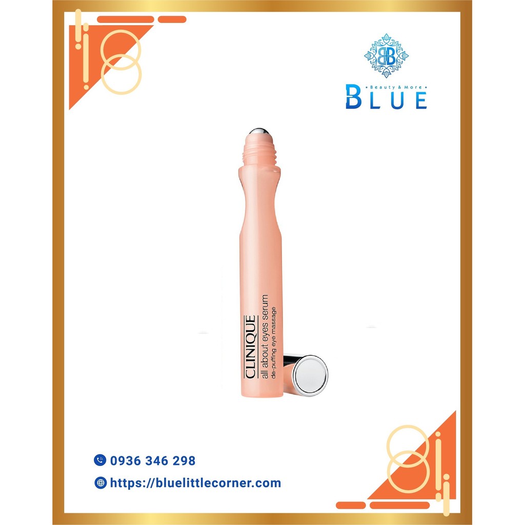 Serum giảm quầng thâm - bọng mắt Clinique All About Eyes Serum De-Puffing Eye Massage Roll-on