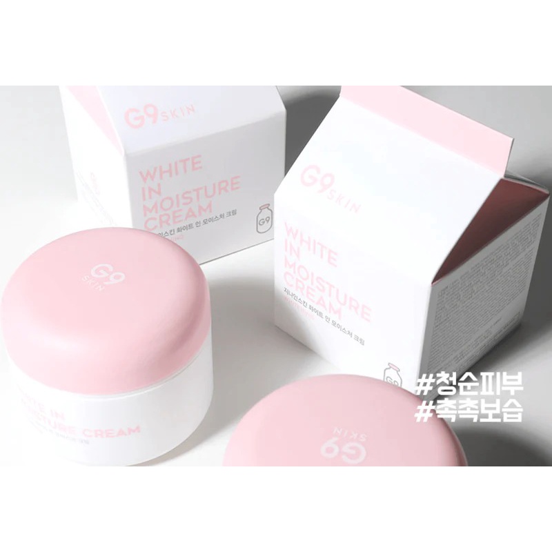 Kem Dưỡng Ẩm, Làm Trắng Sáng Da Hàn Quốc G9SKIN White In Moisture Cream 100g