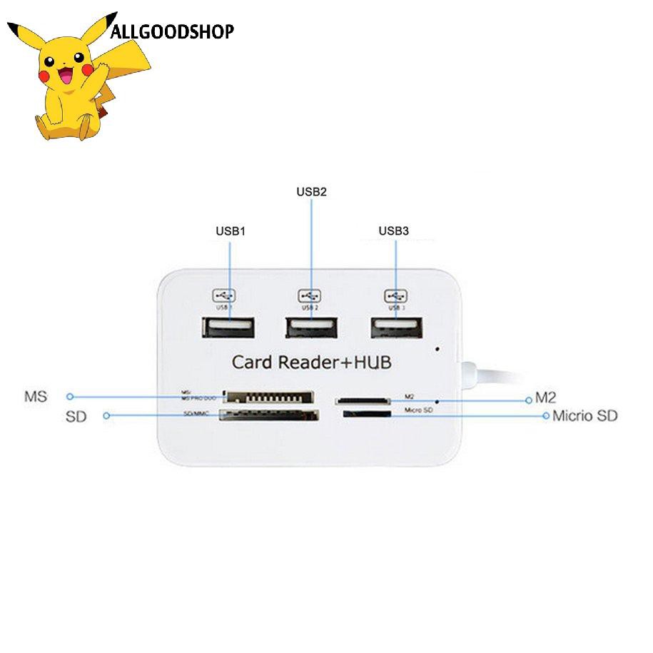 Bộ Chia 3 Cổng Usb 3.0 Đa Năng Hỗ Trợ Sd / Micro