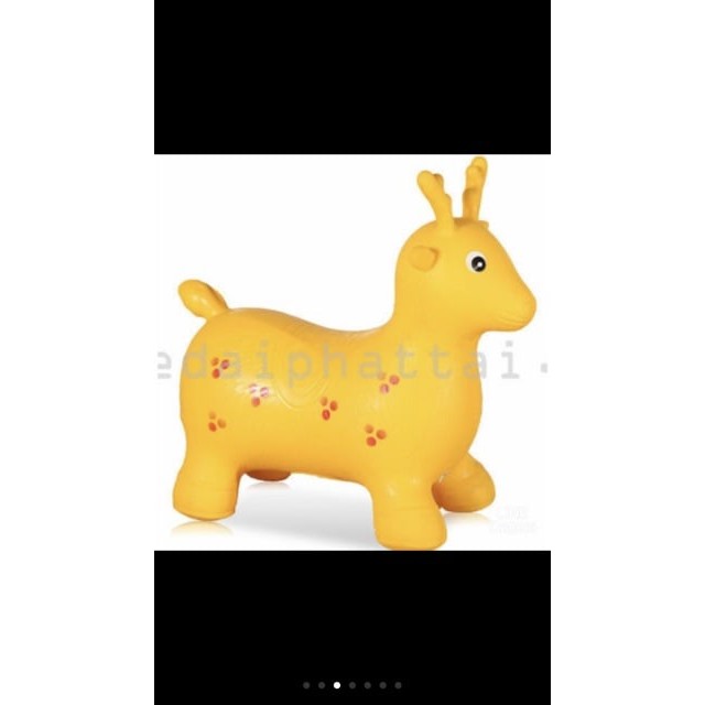 Thú nhún không nhạc bơm hơi hình con hươu loại to