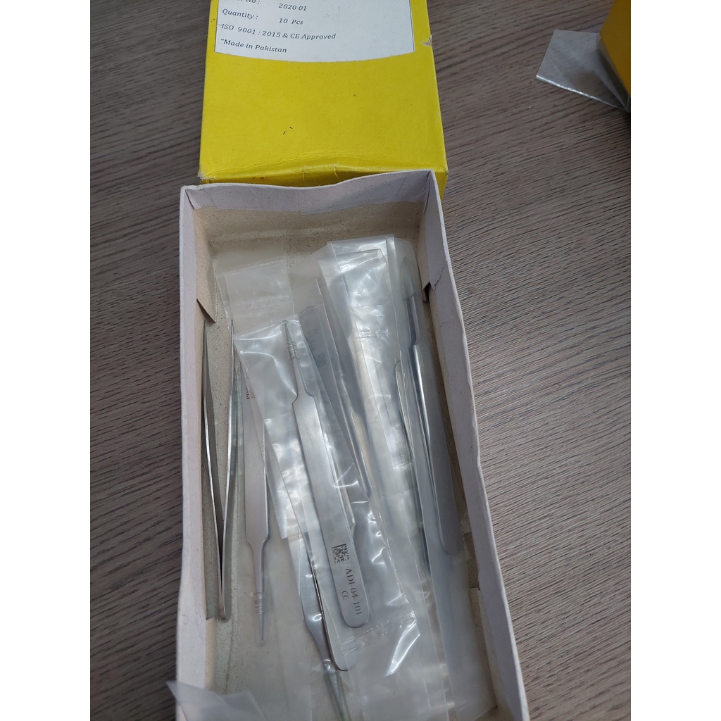 Nhíp vi phẫu 110mm đầu 0.2mm hàng chính hãng 100%