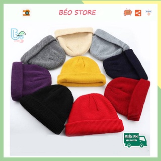 Nón mũ len beanie trơn nhiều màu| Mũ len nam, nữ đẹp phong cách cá tính unisex | L6