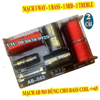 Cặp mạch phân tần 3 loa nhập khẩu cao cấp ab-503 - 3 way - giá 2 mạch