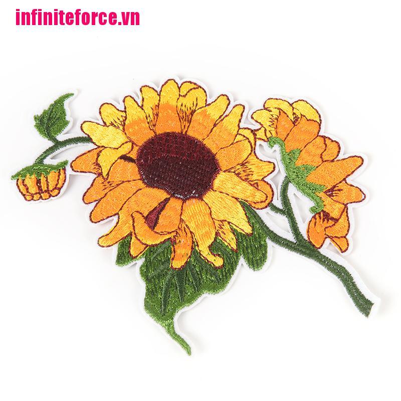 Vn Hình Dán Thêu Hoa Hướng Dương Sắt