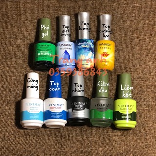 Liên kết-top bóng-top cường lực-cứng móng-phá gel-top giọt sương-top loang-kiềm dầu VINIMAY
