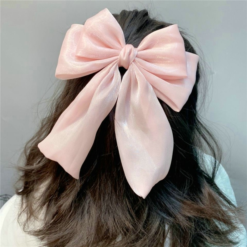 Nơ Kẹp Tóc Màu Đỏ Cỡ Lớn Thiết Kế Mới Thời Trang Mùa Hè Dành Cho Nữ dreamdiary