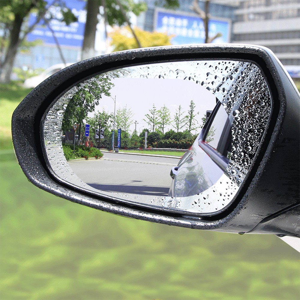 Gói 2 Miếng Dán CHỐNG ĐỌNG NƯỚC Gương Chiếu Hậu Ô Tô, Xe Hơi Khi Trời Mưa (Đủ Size)