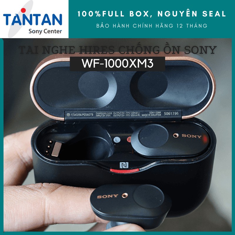 Tai Nghe HI-RES CHỐNG ỒN Sony WF-1000XM3 | Xuất xứ: Malaysia - HD Noise Cancelling QN1e - DSEE HX™ - Xuất xứ: Malaysia