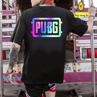 ÁO THUN OVERSIZE PUBG - UNISEX NAM NỮ - PHẢN QUANG 3D 7 MÀU