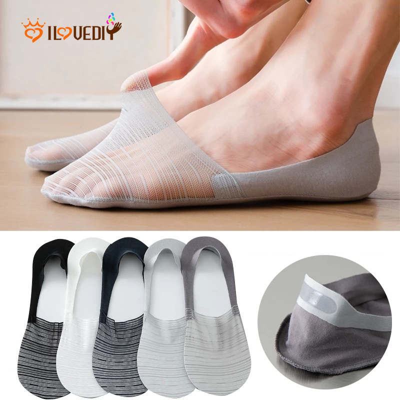Tất Thuyền Thoáng Khí Một Màu Thời Trang Cho Nam