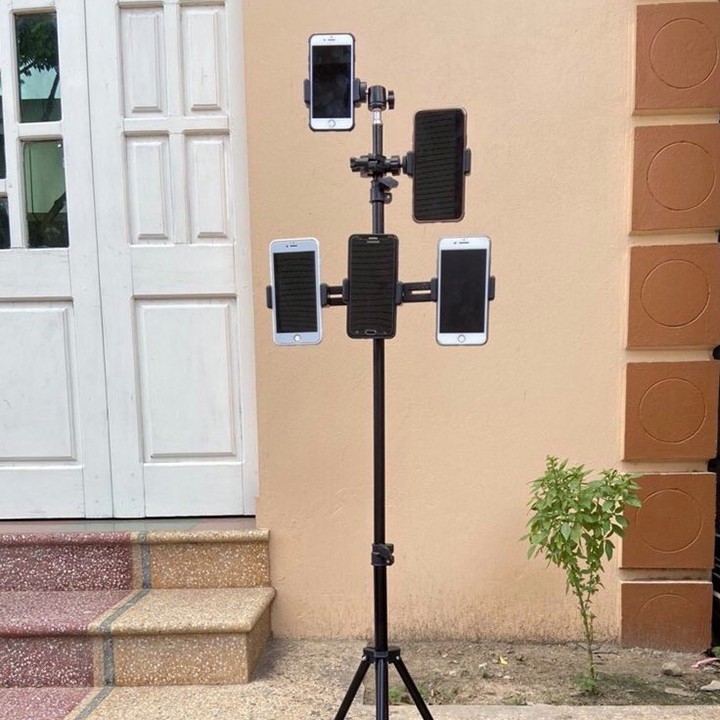 Kẹp thêm điện thoại chân đèn livestream, Kẹp thêm một hoặc nhiều điện thoại cho đèn livestream, tiện lợi đa năng Educase | BigBuy360 - bigbuy360.vn