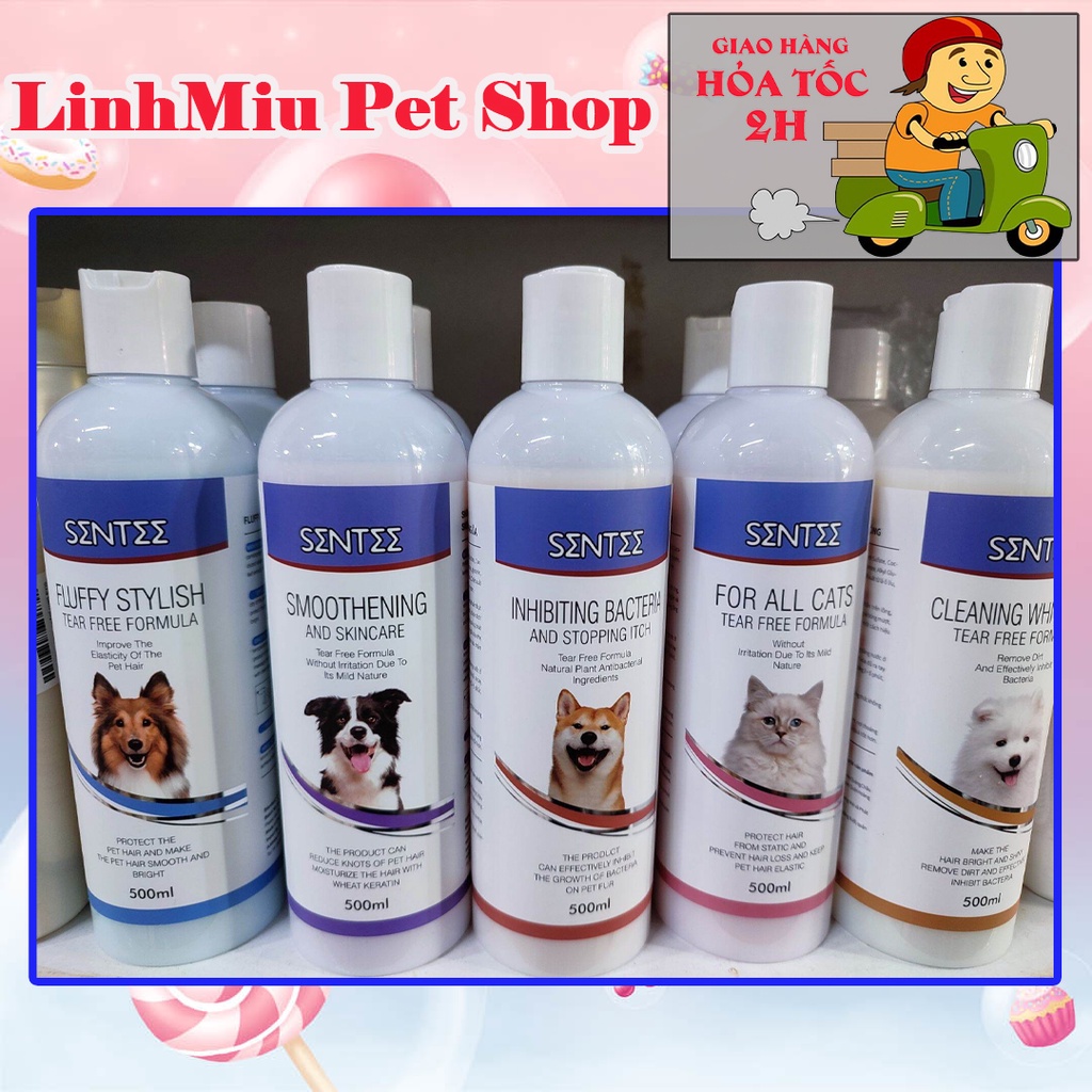 Dầu tắm sentee 500ml cho chó mèo