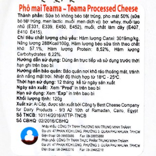 Phô mai Teama 120g