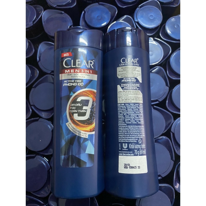 Dầu gội Clear men 70gram