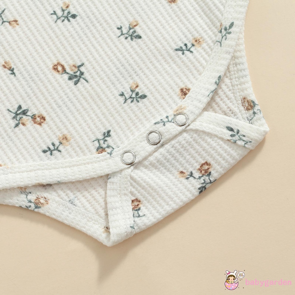 Áo Liền Quần Tam Giác Tay Dài Cổ Cao In Hoa Thời Trang Cho Bé Gái