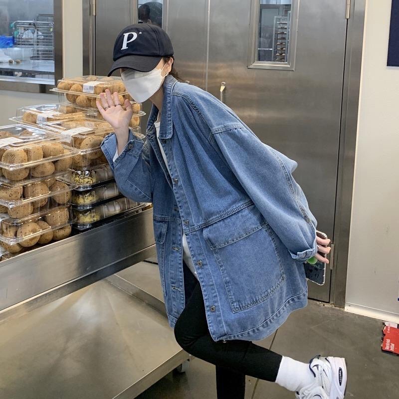 ÁO KHOÁC//GILE BÒ DENIM TÚI HỘP ẢNH THẬT