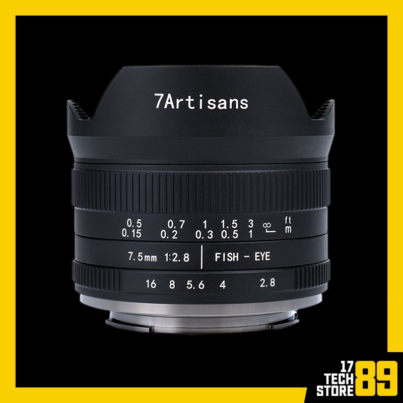 Ống kính 7Artisans 7.5mm F2.8 Fisheye Mark II For Canon EOS-M (Mới 100%) thumbnail