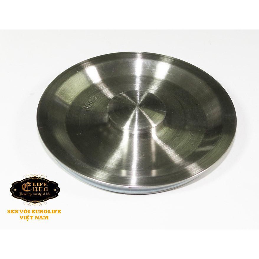 Bầu xi phông chậu rửa chén Inox SUS 304 110mm Eurolife EL-BX110